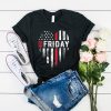 Thin Red Friday USA Line Design t shirt