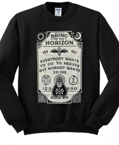 bring me the horizon spirit board sweatshirt