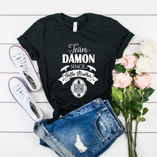 team damon vampire diaries t shirt