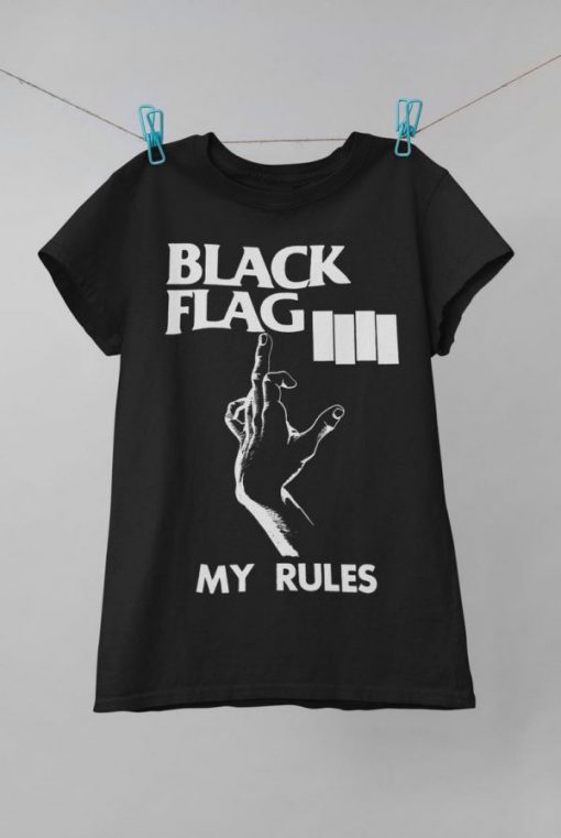 Black Flag My Rules Band t shirt