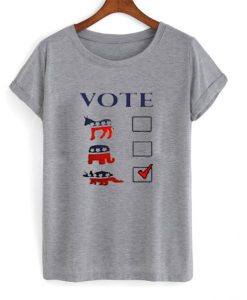 dinosaur vote t shirt