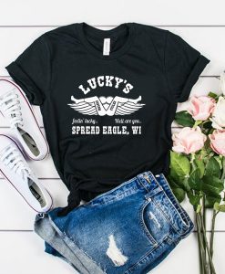 lucky's spread eagle tshirt