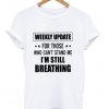 weekly update t shirt