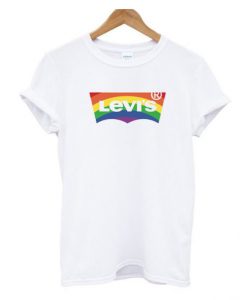 Levis Rainbow t shirt