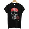 GNR Skull Rose t shirt