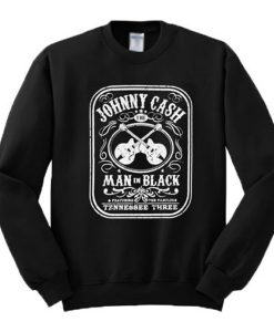 Johnny Cash The Man In Black Featuring The Fabulous Tennessee Three sweatshirt