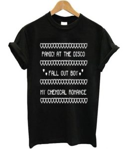 Panic At the Disco Fall Out Boy My Chemical Romance t shirt