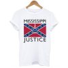 Confederate Flag Mississippi Justice t shirt