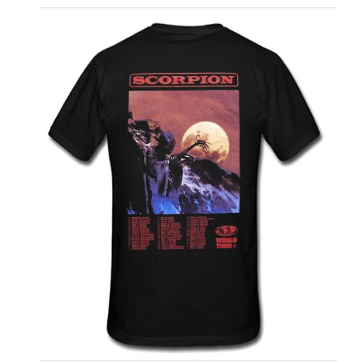 Drake Scorpion World Tour back t shirt