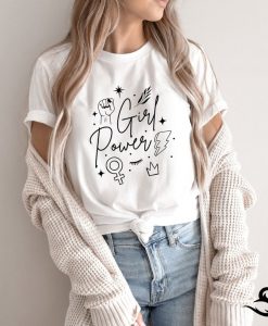 Girl Power GRL PWR Feminist Social Equality Peace and Love t shirt