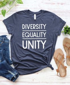 Women Empowered Feminist Equal Rights, Diversity Equality Unity t shirt