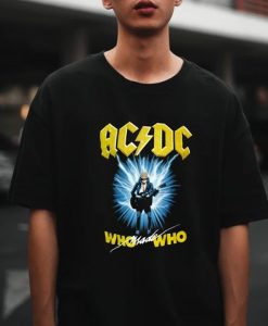 AC DC Who Made Who Rock _ Roll Band t shirt