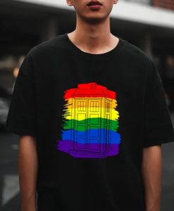 Tardis LGBT Gay Pride t shirt