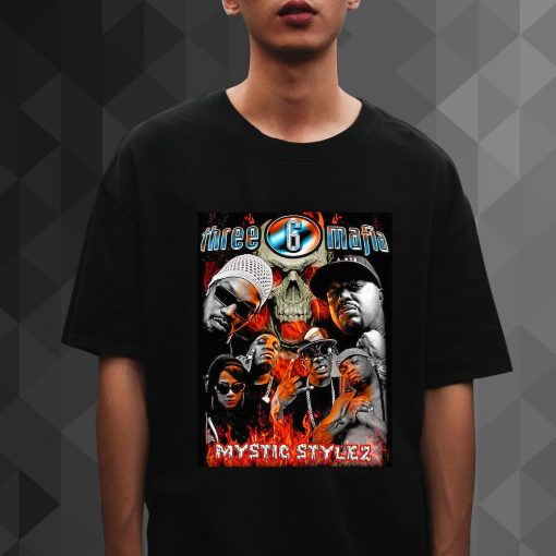 Three 6 Mafia - Mystic Stylez Album Shirt, Hip hop Band t shirt