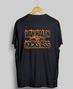 Vintage Van Halen Kicks Ass t shirt back