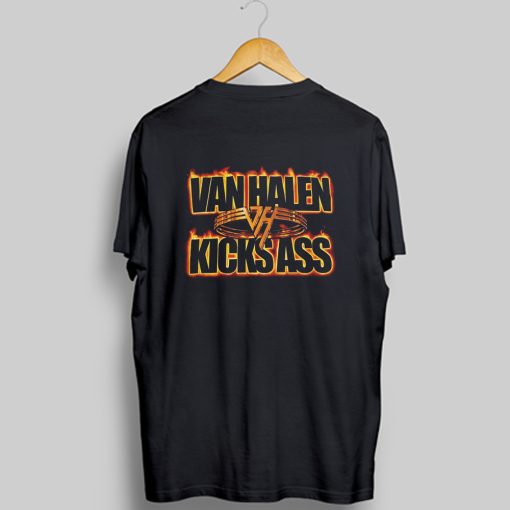 Vintage Van Halen Kicks Ass t shirt back