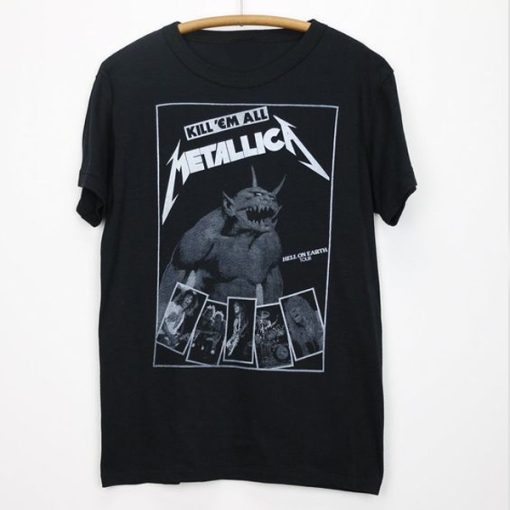 Vintage 1984 Metallica Hell On Earth Tour t shirt