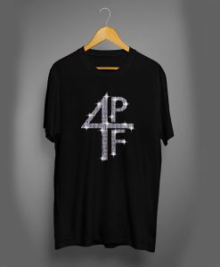 4PF Rhine Stone Logo Black t shirt