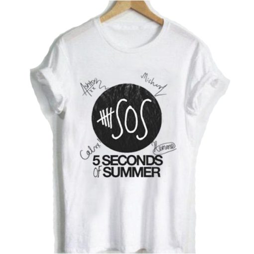 5SOS Signatures t shirt