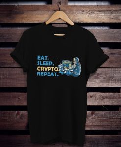 Eat Sleep Crypto Repeat t shirt