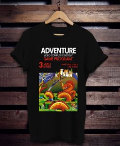 Adventure Atari 2600 Retro Vintage Video Game Box Art Unisex tshirt