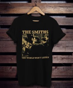 The smiths the world world won't listed t shirt