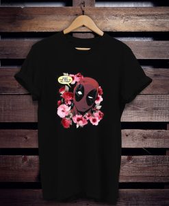 Marvel Deadpool Flowers t shirt