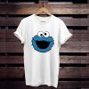 Cookie Monster Cartoon White t shirt