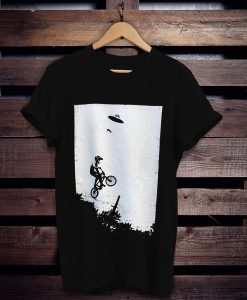 UFO alien abduction BMX t shirt