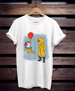 Winnie the Pooh Pennywise IT Funny Mashup t shirt