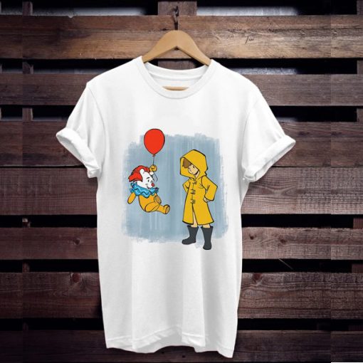 Winnie the Pooh Pennywise IT Funny Mashup t shirt