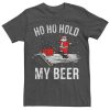 Santa Ho Ho Hold My Beer Graphic t shirt