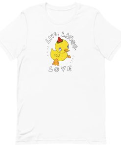 Live Laugh Love Funny Duck Strawberry Hat