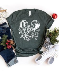 Mouse Ear Merry Christmas t shirt