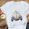 Snoopy Gift Snoopy Lover Snoope And Woodstock Driving Car t shirt