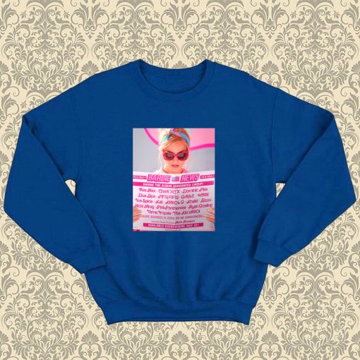 BARBIE THE ALBUM Tracklist Sweatshirt