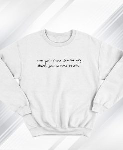 Billie Eilish Lyrics Glock Tucked Sweatshirt