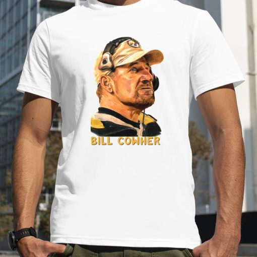 Iconic Design Football Player Bill Cowher T shirt