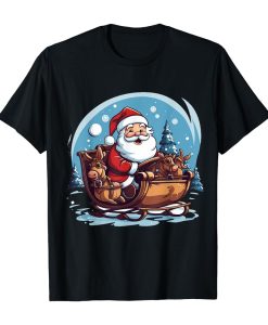 Weihnachtsmann Weihnachten Geschenke Santa Christmas T Shirt