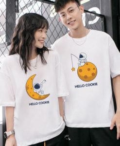 Hello Cookie Couple T-shirt Unisex thd