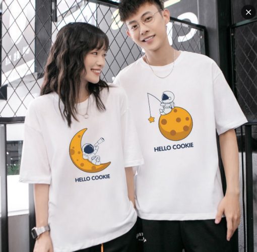 Hello Cookie Couple T-shirt Unisex thd