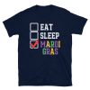Eat Sleep Mardi Gras T-shirt thd