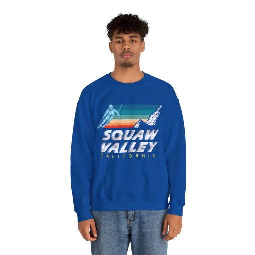 Squaw Valley Cali USA Ski Resort 1980s Sweatshirt thd