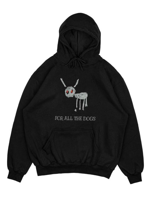 Vintage Drake For All The Dogs Hoodie thd